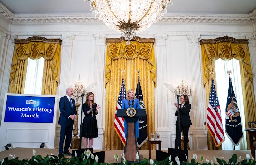 Maria Shriver worked with Dr. Jill Biden and President Biden to address sexism in medical research.