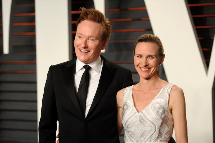 Conan O'Brien and Liza Powel (Photo by Tyler Boye/WWD/Penske Media via Getty Images)