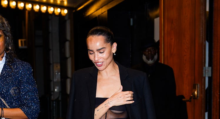 Zoe Kravitz attends Cabaret at the KitKat Club on April 16, 2024 in New York City.