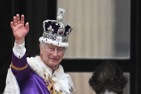 King Charles III on the Buckingham Palace balcony.