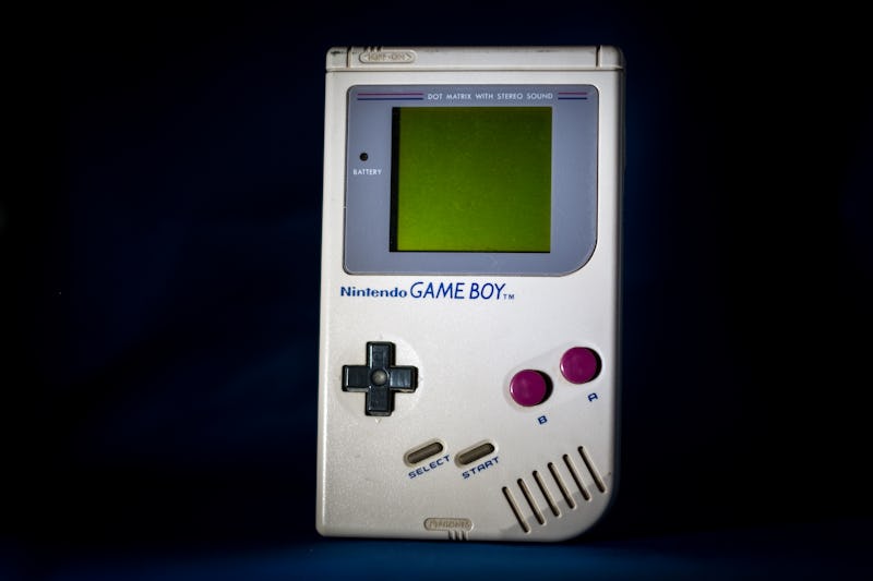 A vintage game console, by the Nintendo Game Boy handheld system, when it was released in Japan in 1...