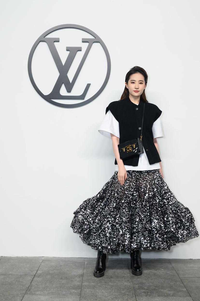Yifei Liu at the Louis Vuitton Pre-Fall 2024 show