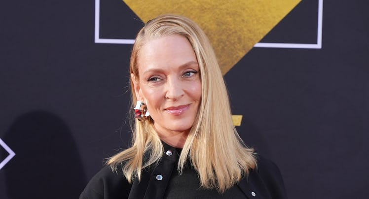 Uma Thurman attends the 2024 TCM Classic Film Festival Opening Night and 30th Anniversary Presentati...