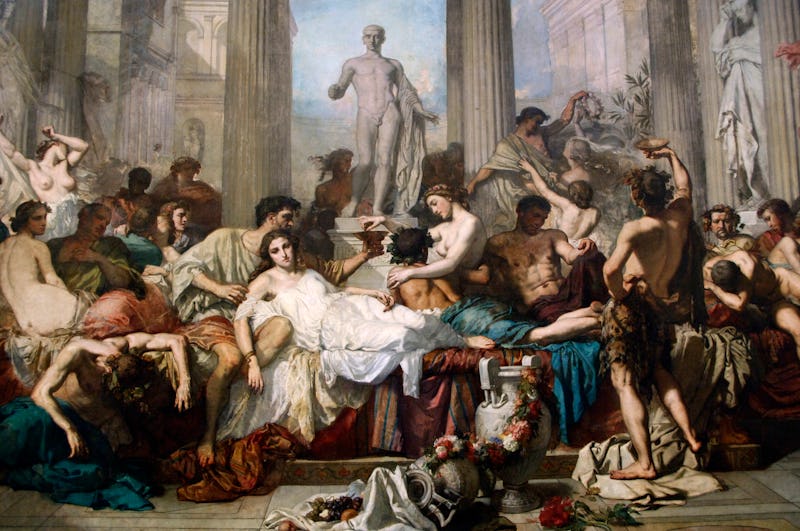 Thomas Couture (1815-1879). French history painter. Romans during the Decadence (Les Romains de la d...