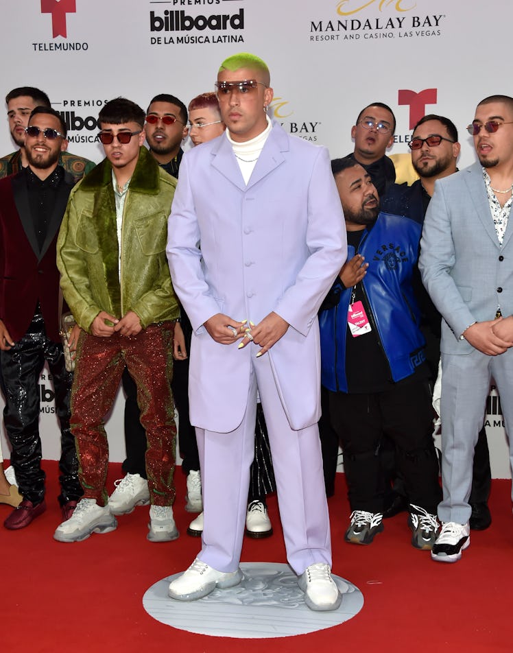 Bad Bunny attends the 2019 Billboard Latin Music Awards at the Mandalay Bay Events Center on April 2...