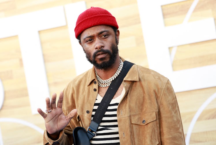 US actor LaKeith Stanfield arrives for Netflix's Los Angeles premiere of "Hustle" held at the Westwo...