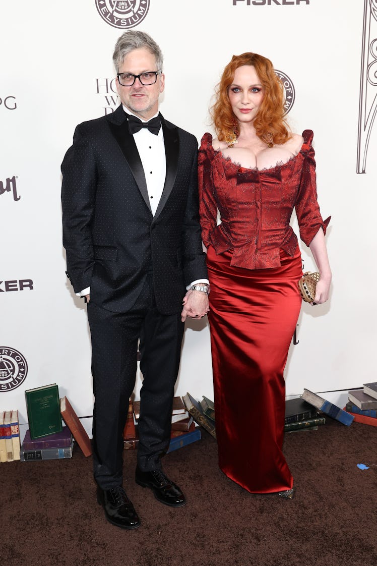 George Bianchini and Christina Hendricks at The Art of Elysium's 2024 Heaven Gala held at The Wilter...