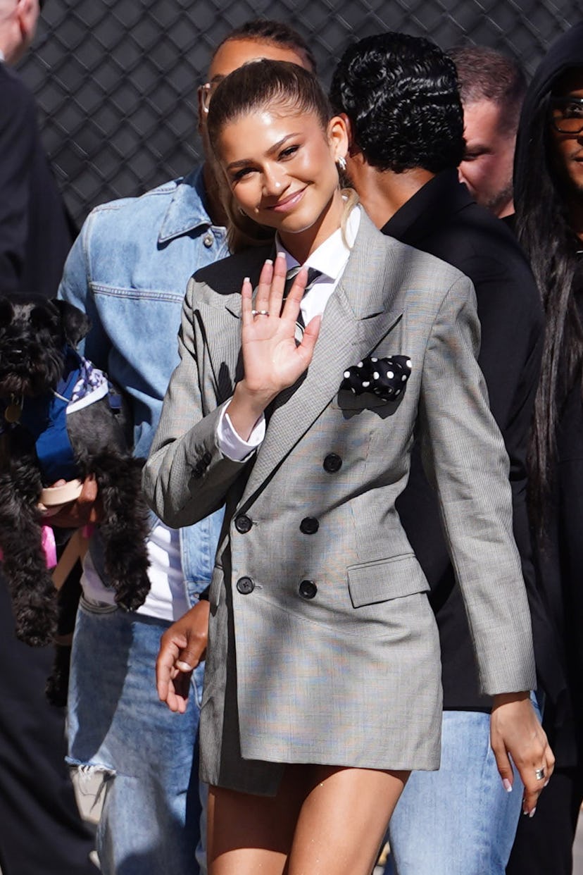 LOS ANGELES, CA - APRIL 18: Zendaya is seen on April 18, 2024 in Los Angeles, California.  (Photo by...