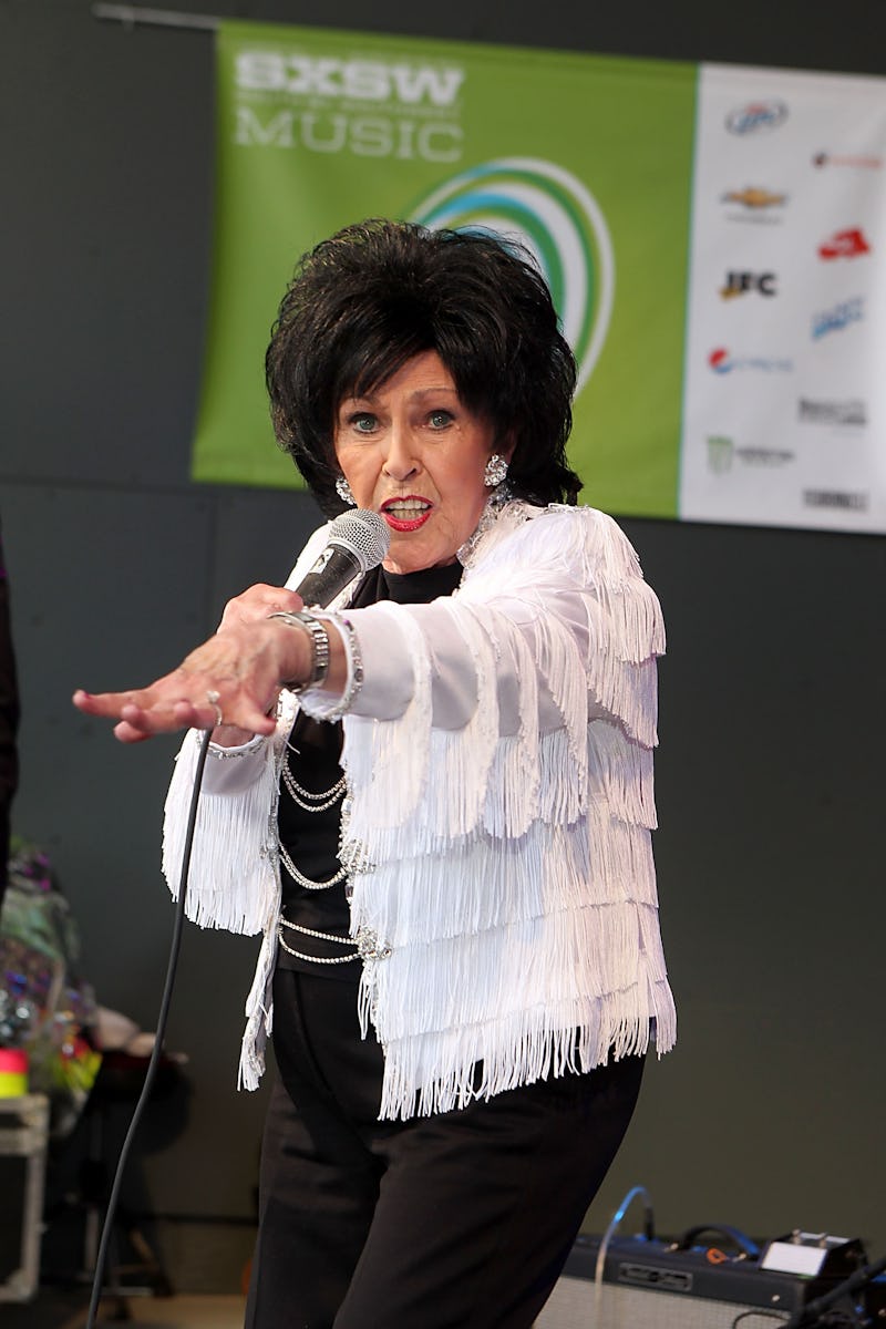 Rock and Roll Hall of Fame inductee Wanda Jackson performs during Rachael Ray's Feedback event at St...