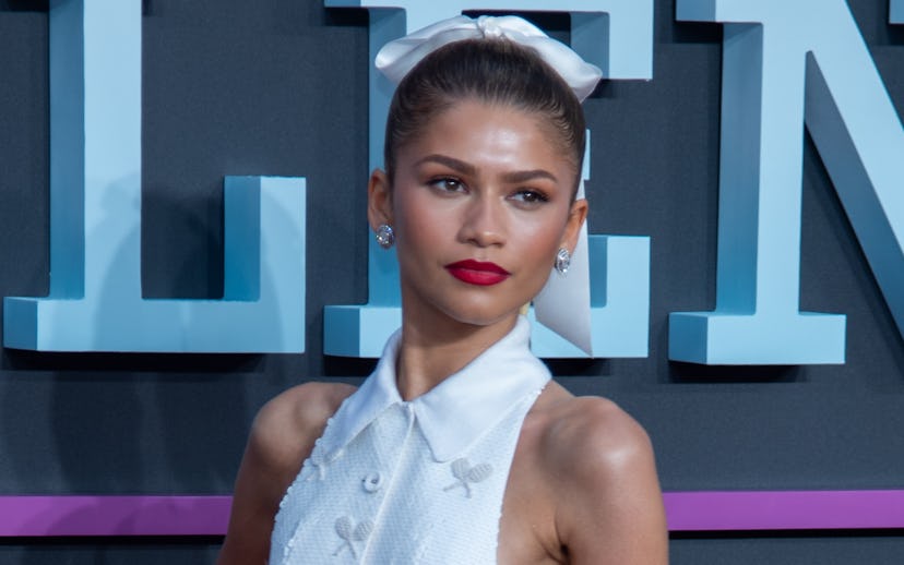 LONDON, UNITED KINGDOM - APRIL 10: American actress Zendaya attends the UK premiere of 'Challengers'...