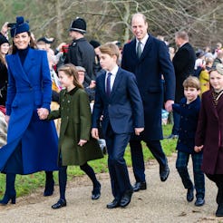 SANDRINGHAM, NORFOLK - DECEMBER 25: Catherine, Princess of Wales, Princess Charlotte of Wales, Princ...