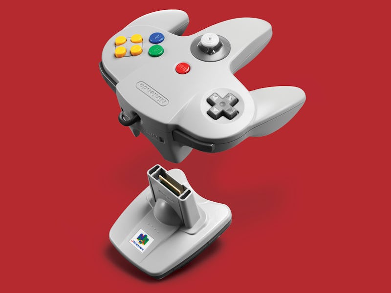 A Nintendo 64 controller and Transfer Pak, taken on May 24, 2019. (Photo by Phil Barker/Future Publi...