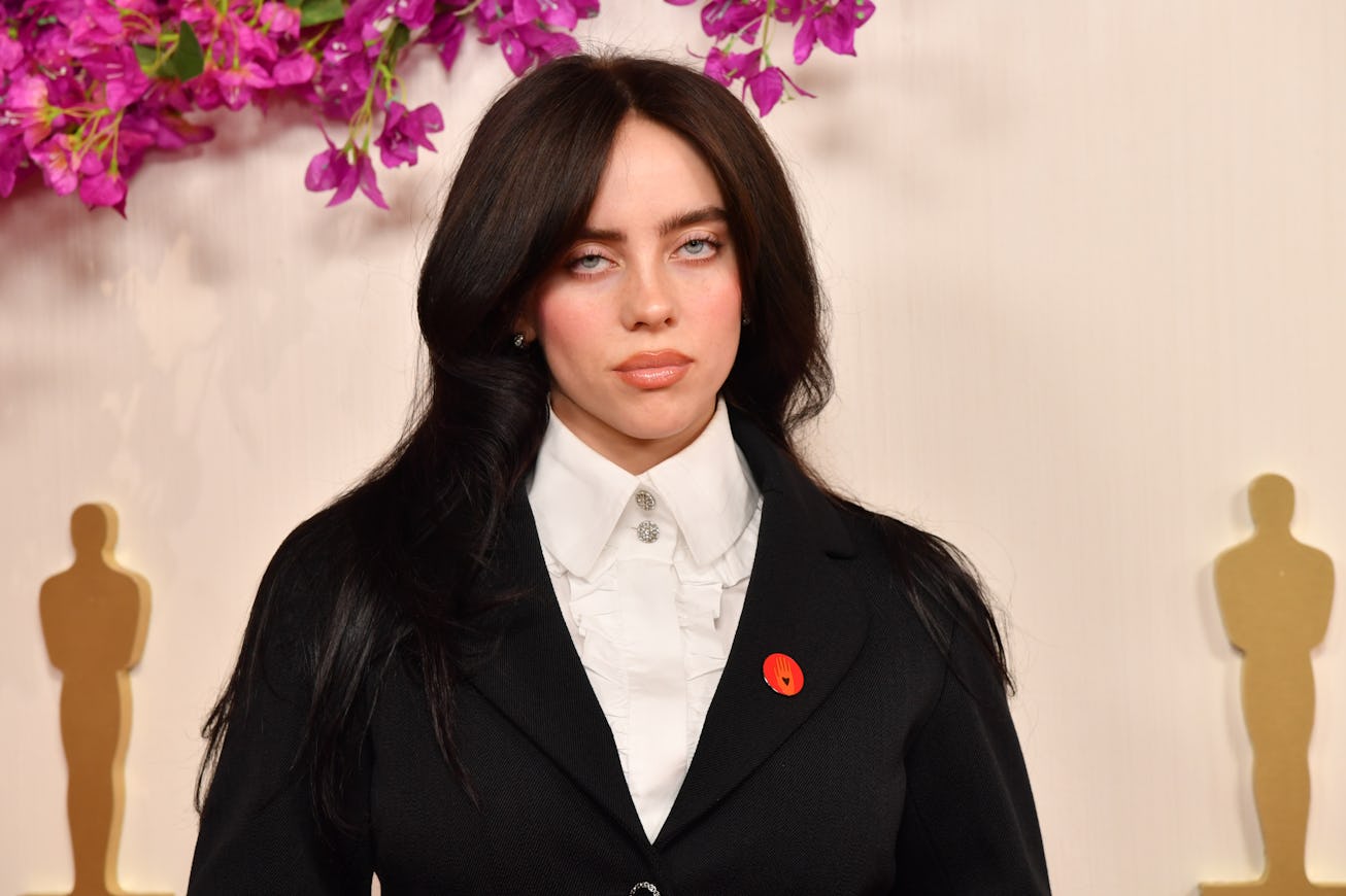 HOLLYWOOD, CALIFORNIA - MARCH 10: Billie Eilish attends the 96th Annual Academy Awards on March 10, ...