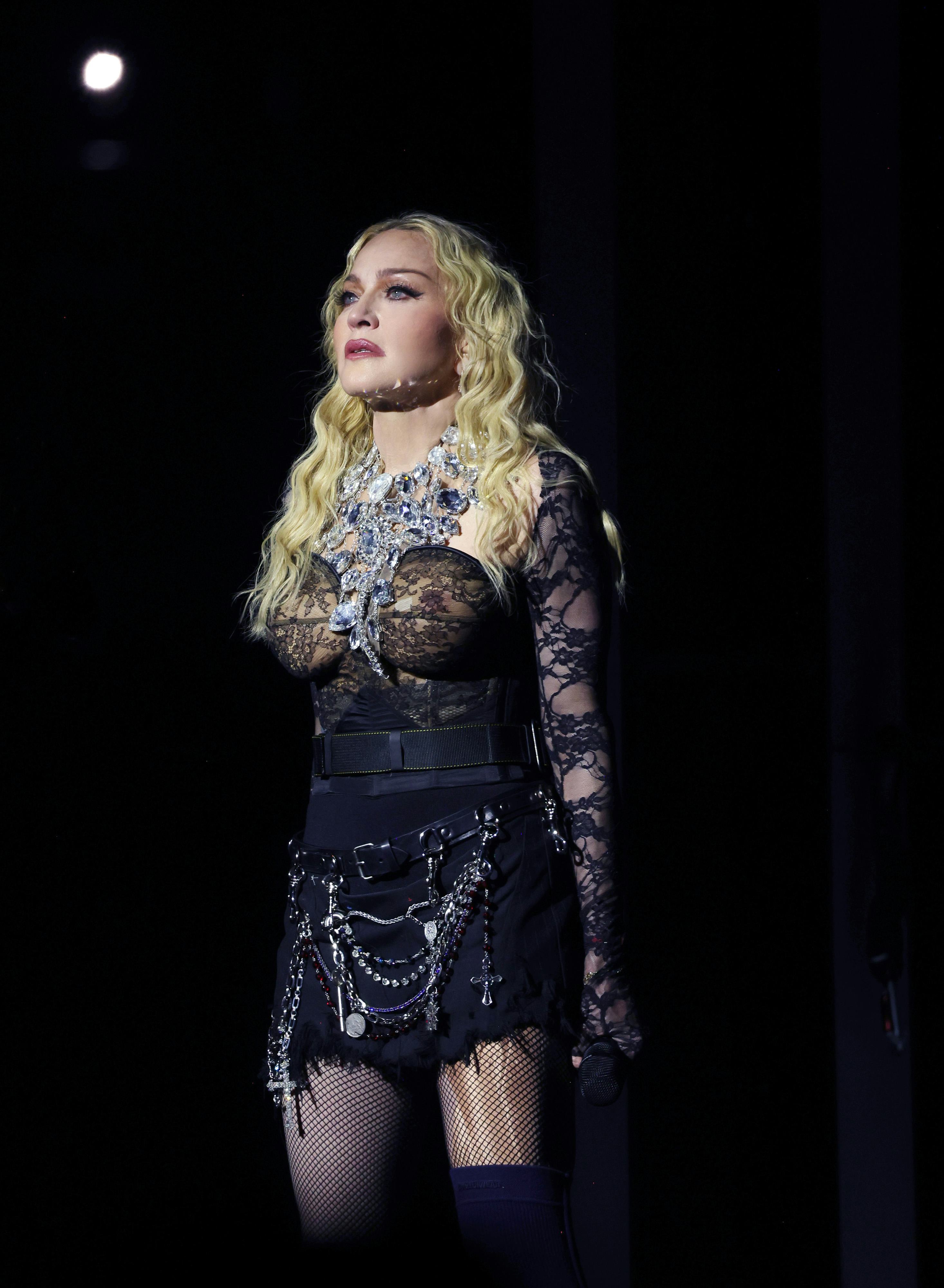 LONDON, ENGLAND - OCTOBER 15: (Exclusive Coverage) Madonna performs during The Celebration Tour at T&hellip;