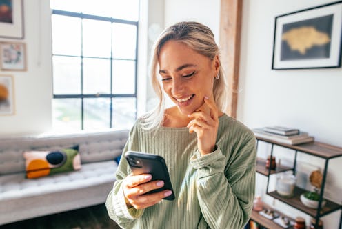 After a great first date, send a text right away to show your interest in meeting up again.