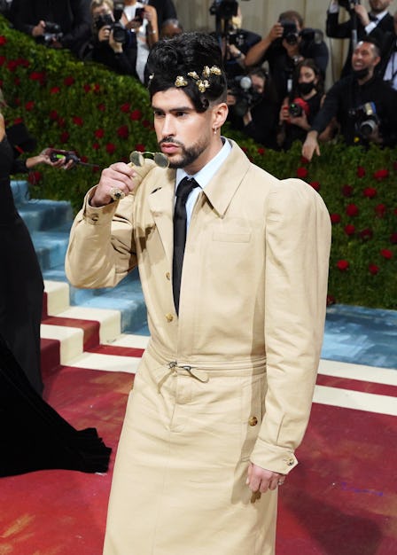 Bad Bunny attends the 2022 Costume Institute Benefit celebrating In America: An Anthology of Fashion...