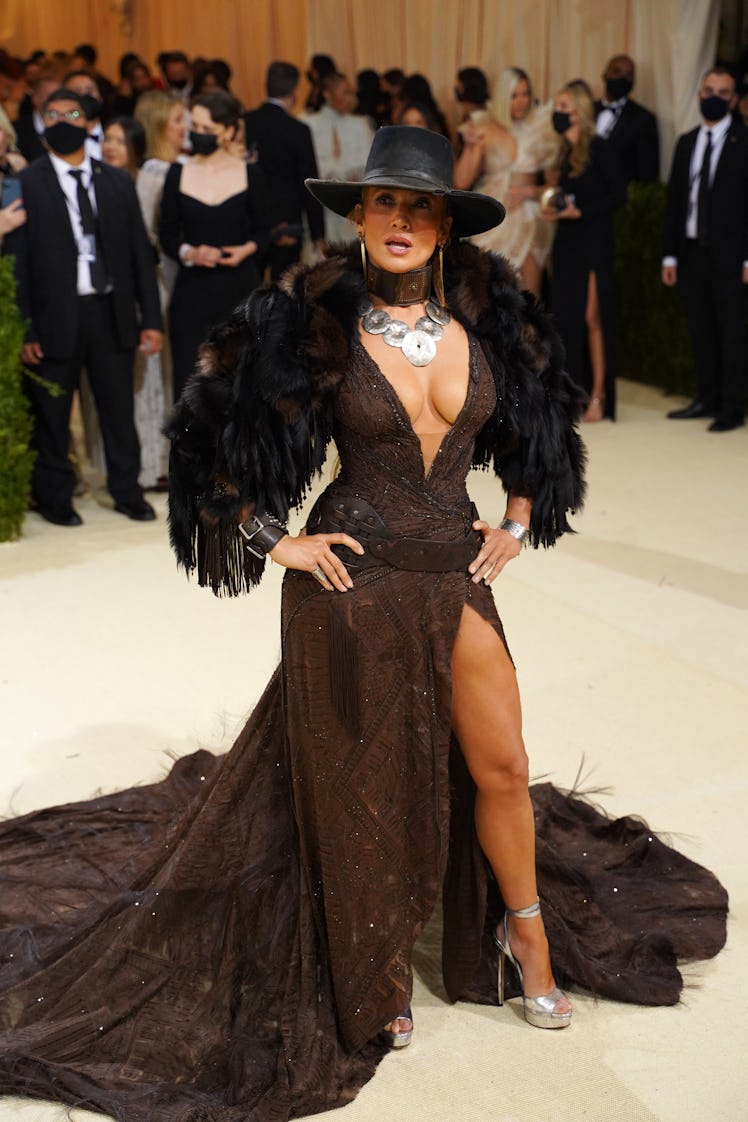 Jennifer Lopez Attends the 2021 Costume Institute Charity Gala - In America: A Dictionary of Fashion Presented by the Metropolitan Museum of Art, New York