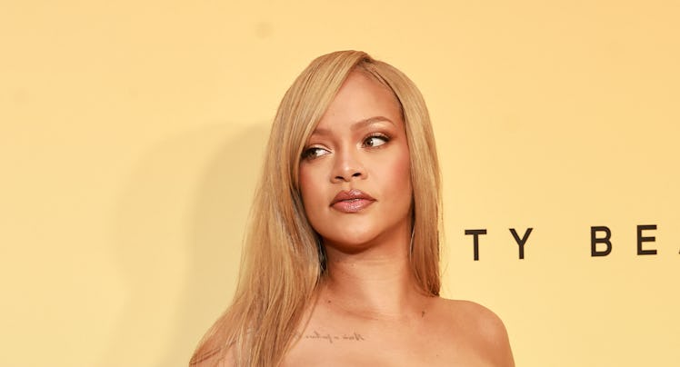 Rihanna attends her immersive beauty event in honor of Fenty Beauty's newest product launch, Soft'li...