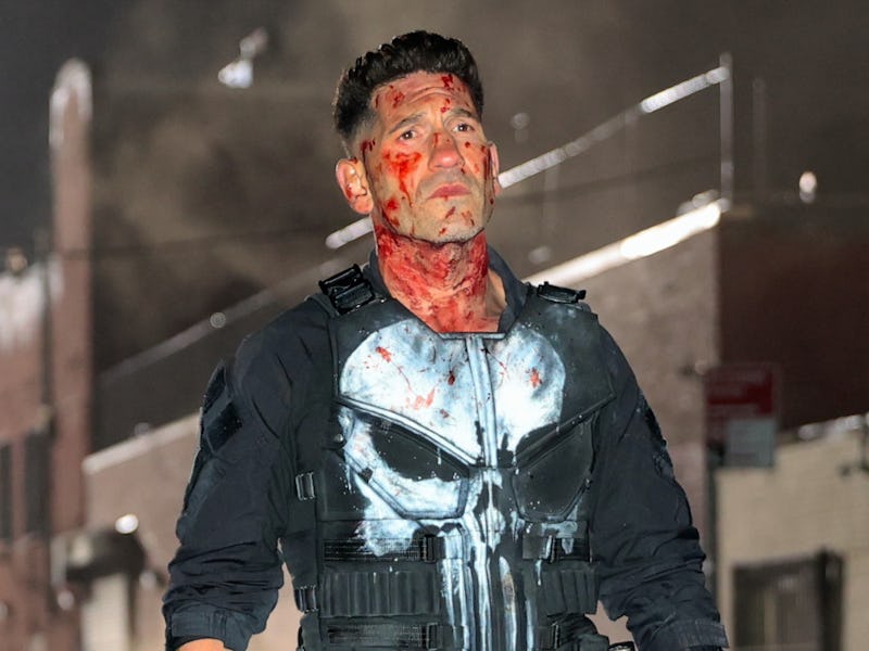 NEW YORK, NY - APRIL 03: Jon Bernthal is seen on the set of "Daredevil Born Again" in Brooklyn on Ap...