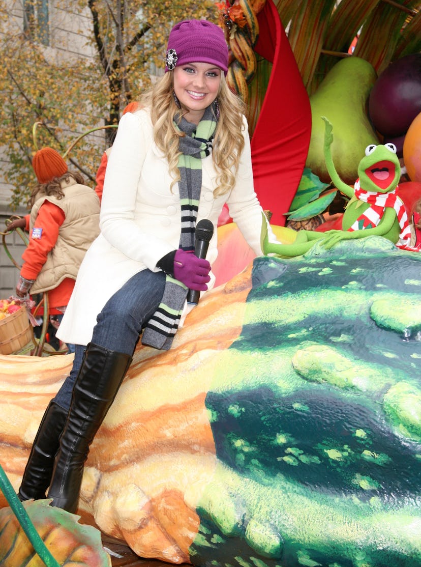 Tiffany Thornton and Kermit the Frog