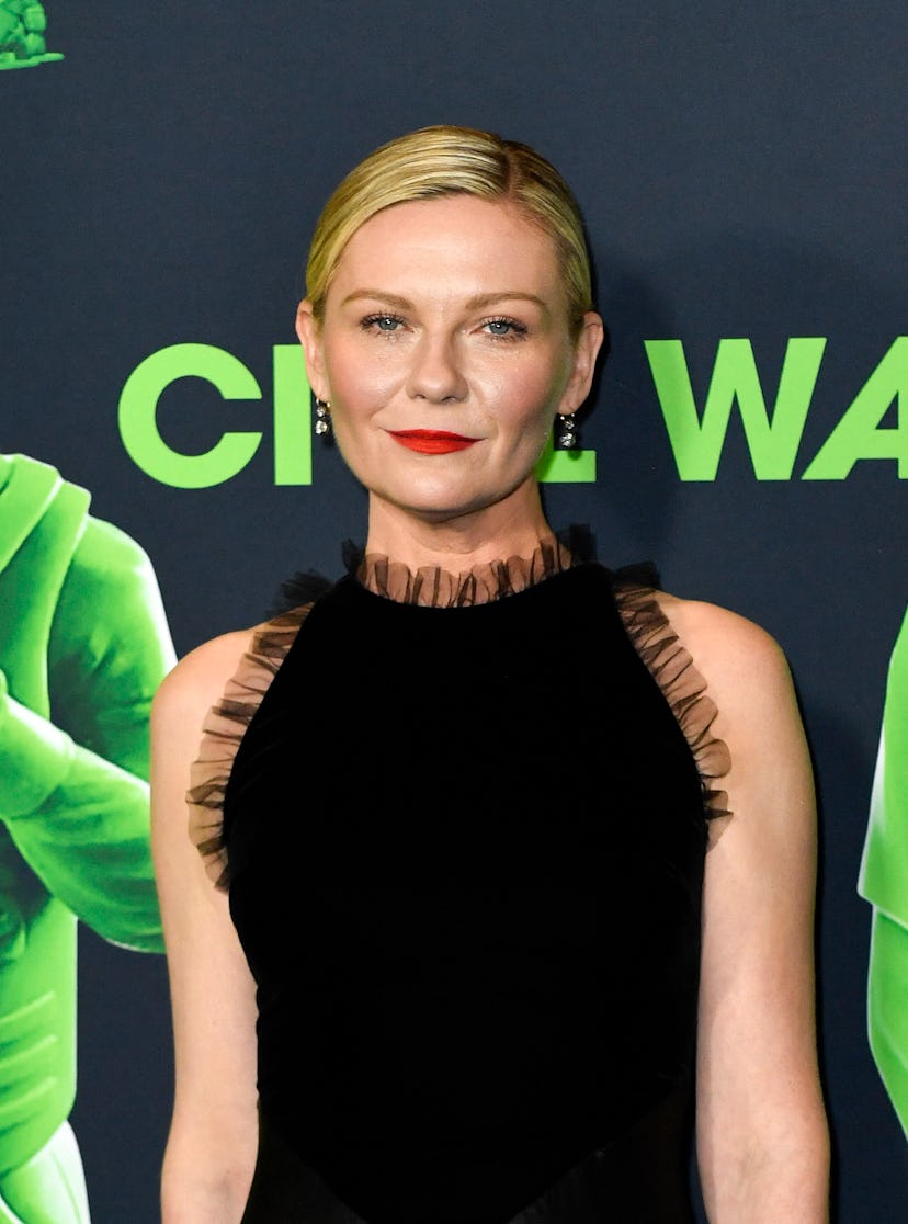 US actress Kirsten Dunst arrives for "Civil War" special screening at the Academy Museum of Motion P...