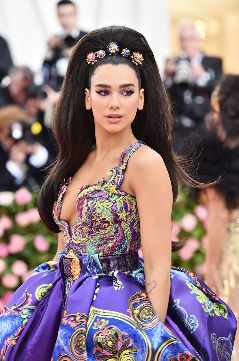 NEW YORK, NEW YORK - MAY 06: Dua Lipa attends The 2019 Met Gala Celebrating Camp: Notes on Fashion a...