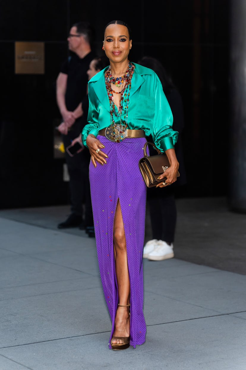 Kerry Washington Ralph Lauren colorful skirt set