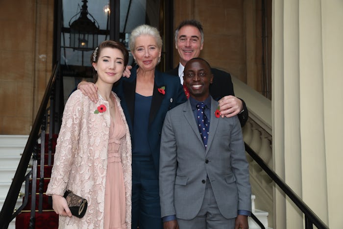 LONDON, ENGLAND - NOVEMBER 7: Actress Emma Thompson with her husband Greg Wise and children Gaia Wis...