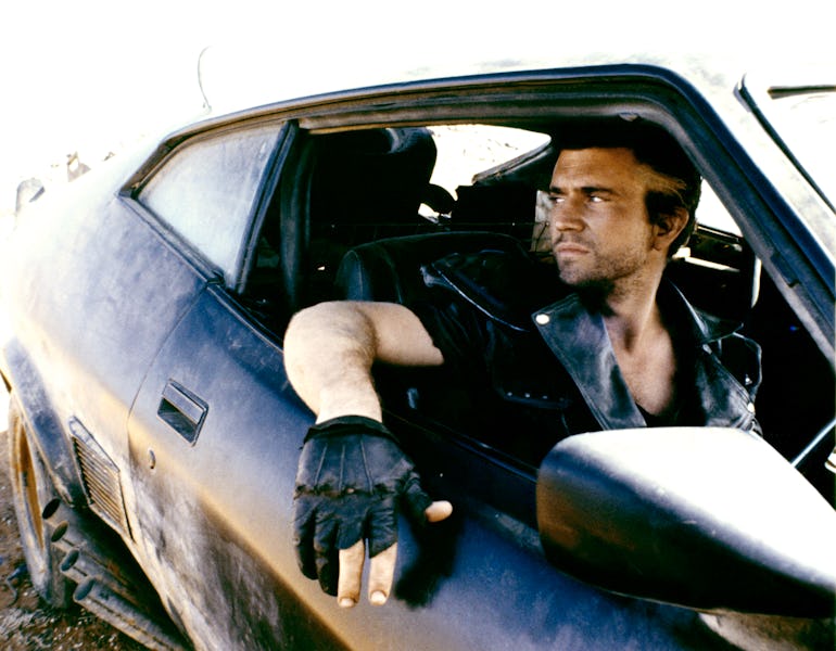 American actor Mel Gibson on the set of Mad Max 2: The Road Warrior written and directed by George M...