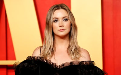 US actress Billie Lourd attends the Vanity Fair Oscars Party at the Wallis Annenberg Center for the ...