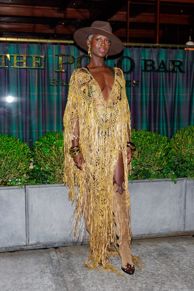 Jodie Turner-Smith attends the Ralph Lauren after party at The Polo Bar in Midtown on April 29, 2024
