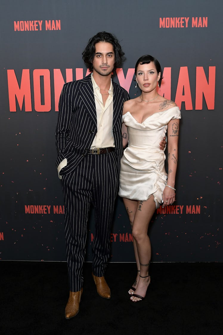 Avan Jogia and Halsey attend a special screening of MONKEY MAN presented by Universal Pictures on Ap...