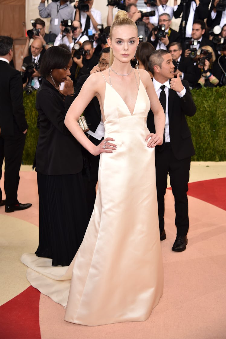 Elle Fanning attends the "Manus x Machina: Fashion In An Age Of Technology" Costume Institute Gala 