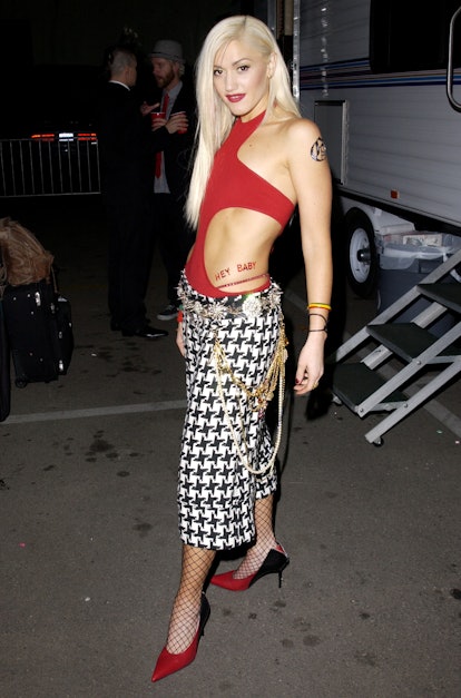 Gwen Stefani of No Doubt poses backstage at the My VH-1 Music Awards 2001 at the Shrine Auditorium i...