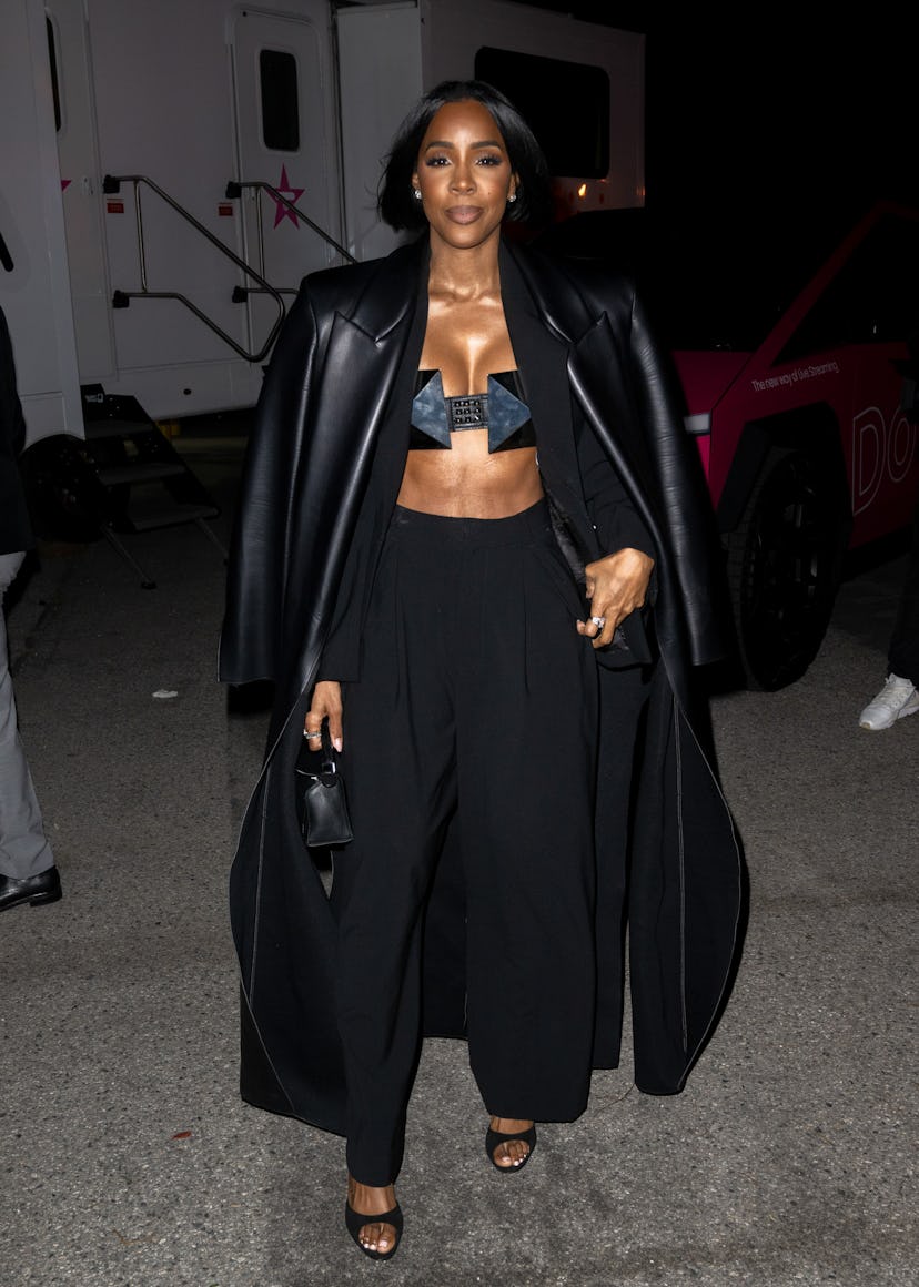 LOS ANGELES, CA - APRIL 04: Kelly Rowland is seen arriving to the Vinivia App launch event on April ...