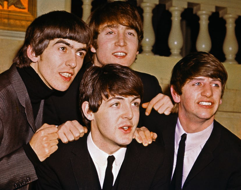 George Harrison, John Lennon, Paul McCartney, and Ringo Starr.