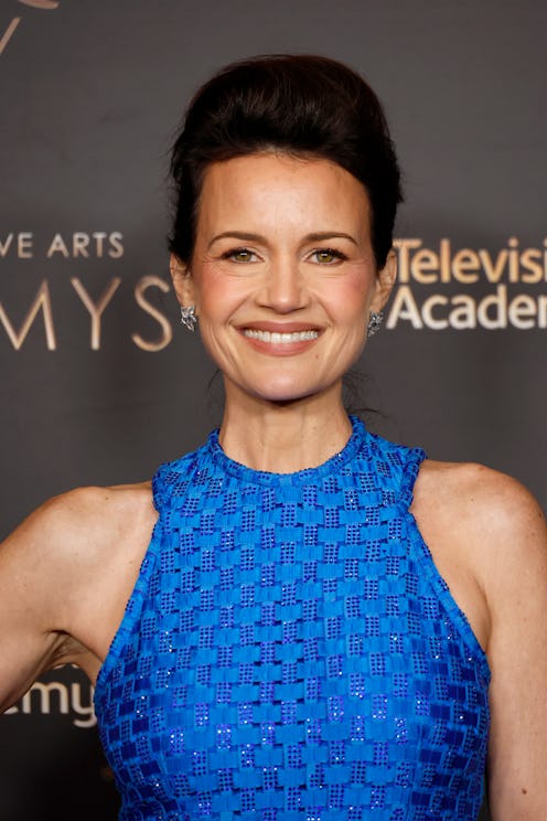 LOS ANGELES, CALIFORNIA - JANUARY 06: Carla Gugino attends the 2024 Creative Arts Emmys at Peacock T...