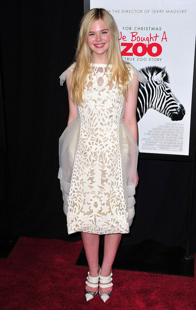 Elle Fanning attends the "We Bought a Zoo" premiere at Ziegfeld Theater 