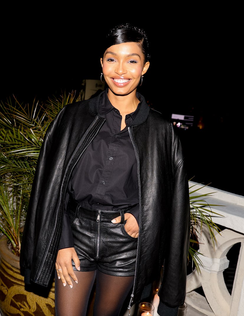 Yara Shahidi at Frame x Amelia Gray Dinner held at Chateau Marmont on April 4, 2024 in Los Angeles, ...