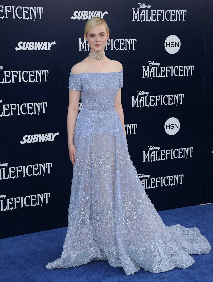 Elle Fanning arrives at the World Premiere of Disney's 'Maleficent' 