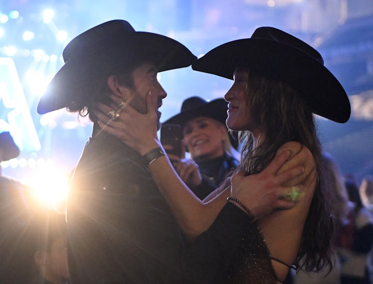 Adan Banuelos and Bella Hadid attend The American Performance Horseman by Teton Ridge at Globe Life ...