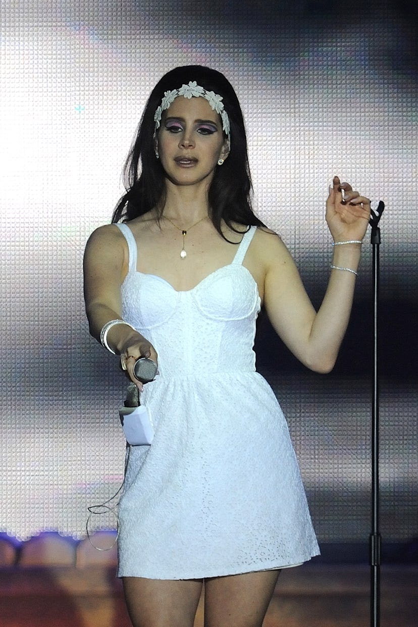 TURIN, ITALY - MAY 03:  Singer Lana Del Rey performs on stage at the Parcolimpico on May 3, 2013 in ...