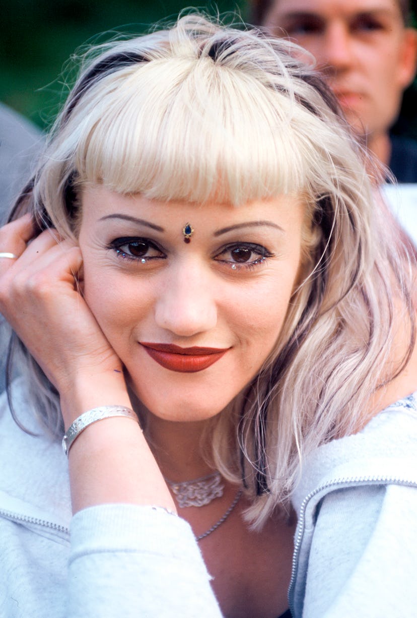 MOUNTAIN VIEW, CA - JUNE 14: Gwen Stefani of No Doubt backstage Live 105's BFD 1996 at Shoreline Amp...