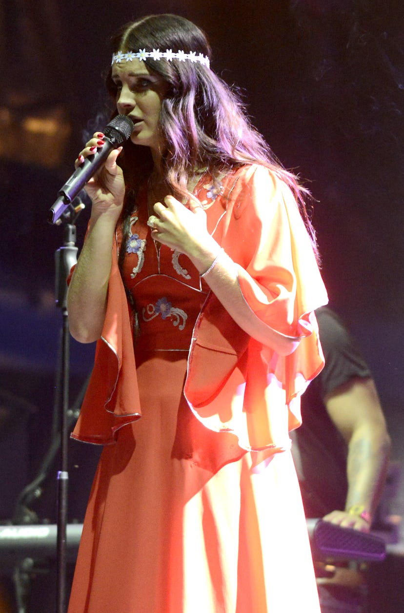 CHICAGO, IL - AUGUST 2: Lana Del Rey performs as part of Lollapalooza 2013 at Grant Park on August 2...