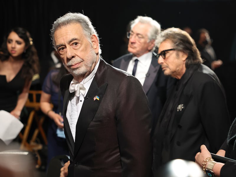 HOLLYWOOD, CA - March 27, 2022: Francis Ford Coppola stands backstage during the show at the 94th Ac...