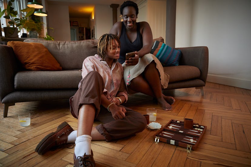 Play games during your at home date night.