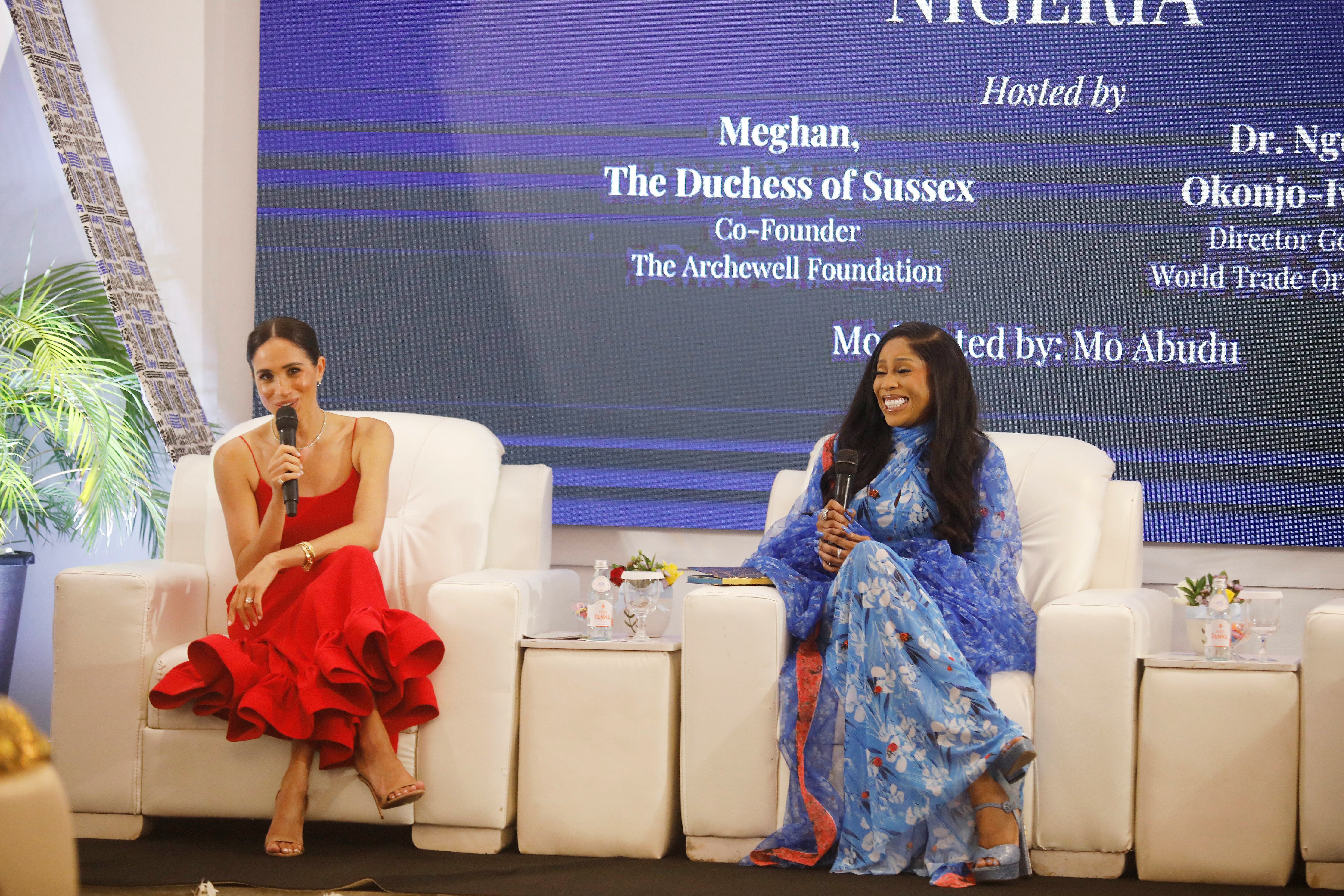 Meghan Markle styled a little red dress from a Lagos-based label in Nigeria