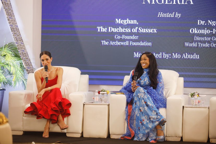 Meghan Markle styled a little red dress from a Lagos-based label in Nigeria