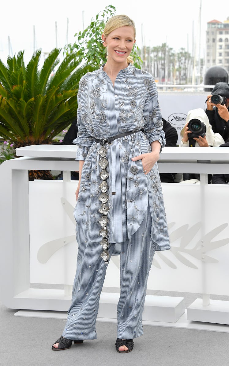 Cate Blanchett attends "The New Boy" photocall at the 76th annual Cannes film festival at Palais des...
