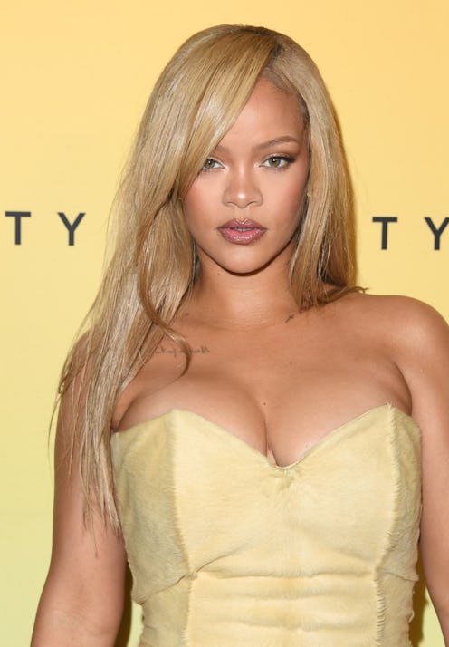 Rihanna all-red Commes des Garçons look